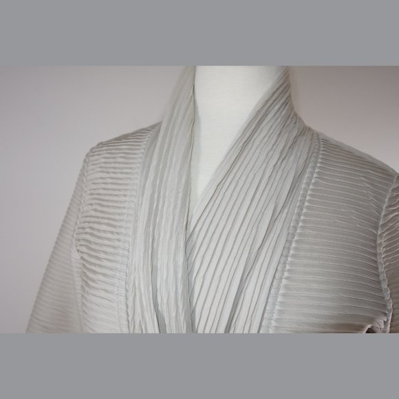 Frank Lyman Cream Cardigan Coat - size 6 - Picture 12 of 16